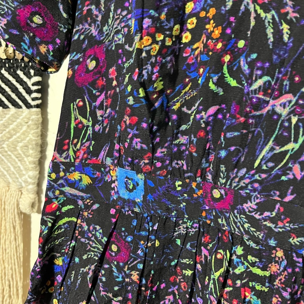 Anthropologie Maeve Morgan floral and leopard midi dress - Picture 5 of 10